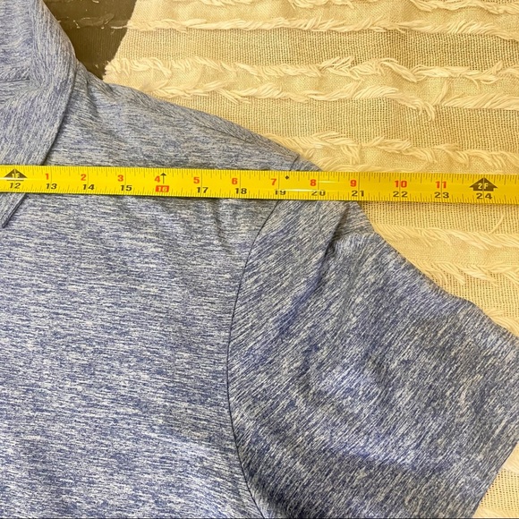 J Crew Shirt Adult SZ XL Preppy Collared Performance Casual Golf Polo Blue Mens - Picture 7 of 9